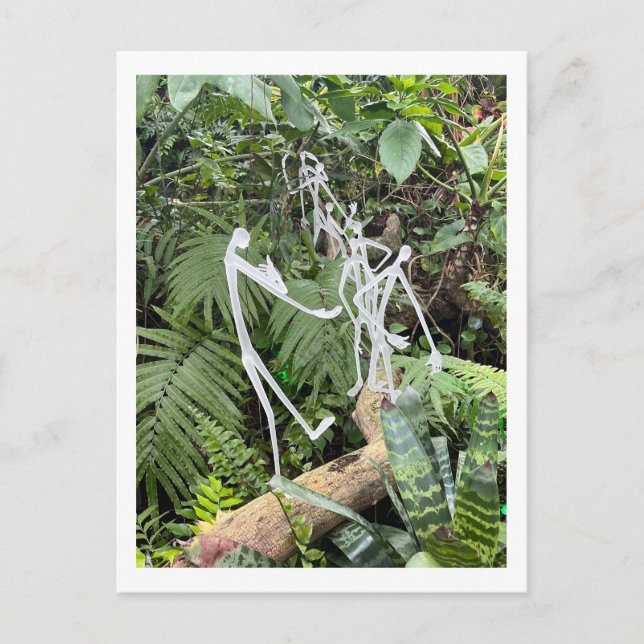 Orchid Room Strichmännchen 3 | Phipps Conservatory Postkarte (Vorderseite)