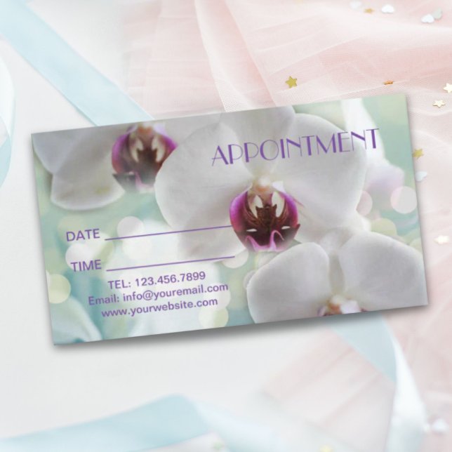 Orchid Salon WELLNESS-CENTER Massage Parco Tassino Terminkarte (Orchid Salon SPA Massage Aromatherapy Appointment)
