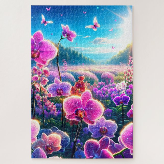 Orchid Scene Puzzle (Vertikal)