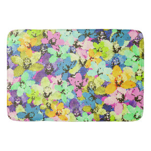 Orchid-Stain-Glass-Effekt, Memory-Foam-Bathmat Badematte
