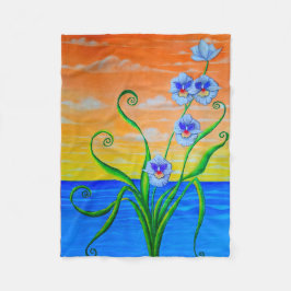 Orchid Sunset Fleecedecke