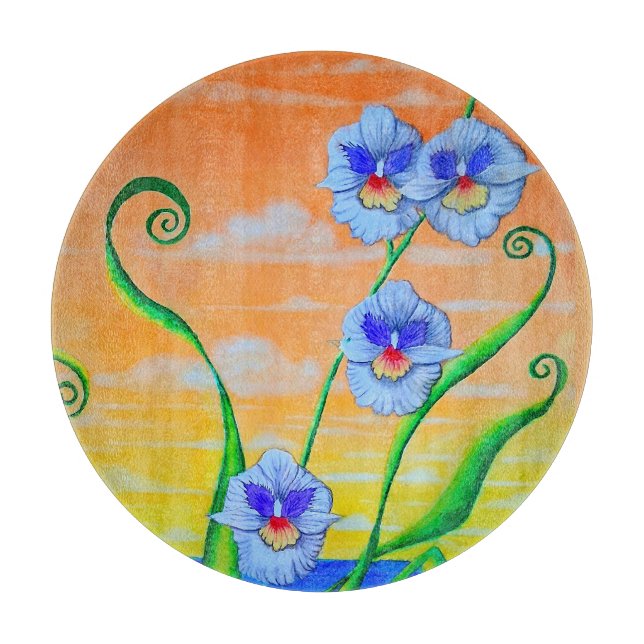 Orchid Sunset Schneidebrett (Vorderseite)