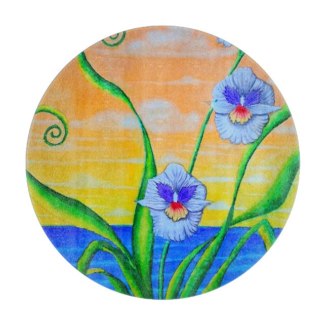 Orchid Sunset Schneidebrett (Vorderseite)