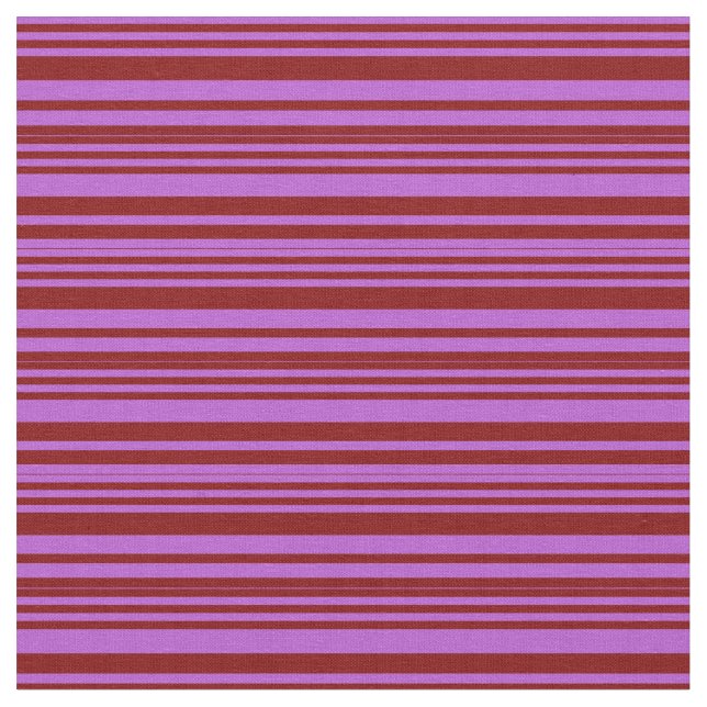 Orchid- und Maroon-Muster Stoff (Nahaufnahme)