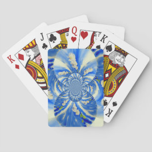 Orchid Watercolor-Malerei, Wolken Mandala Spielkarten