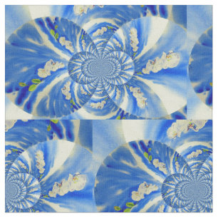 Orchid Watercolor-Malerei, Wolken Mandala Stoff