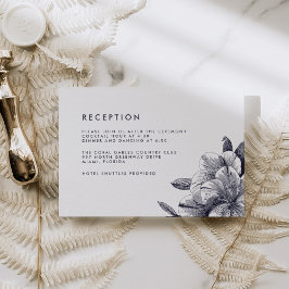 Orchid Wedding Card Mitternacht Einladung