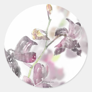Orchid Wedding Umschlag Aufkleber