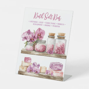 Orchid Wellness-Center Resort Bath Salt Bar Sockelschild