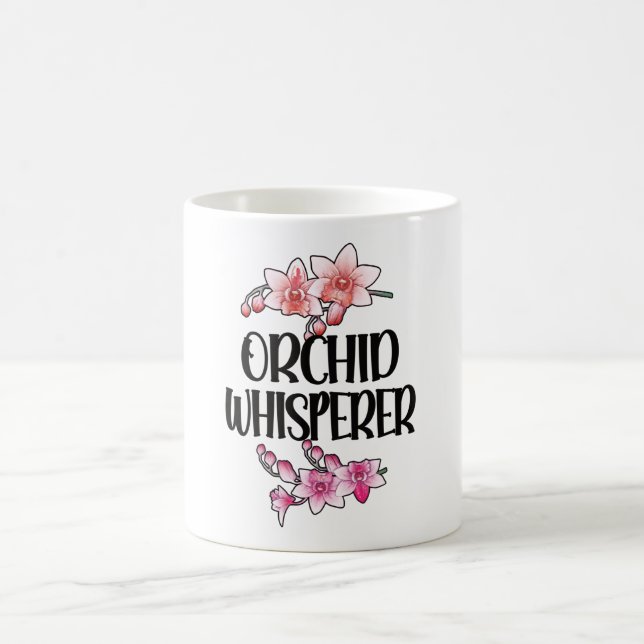 Orchid Whisperer Orchid Pflanze Grotto America Kaffeetasse (Mittel)