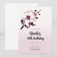 Orchidee Blume Pink & White Geburtstagsparty