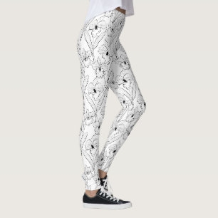 Orchidee, Cattleya, Skizze Leggings