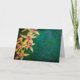 Orchidee Grußkarte, innen leer Karte