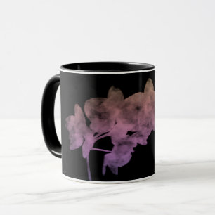 Orchidee I-Abenaki Schatten auf dunklem Hintergrun Tasse