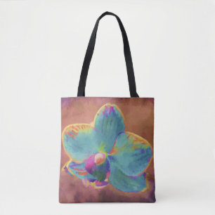 Orchidee in Blau und Lila malen floral