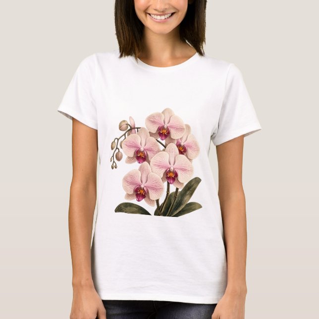 Orchidee in Blüte T-Shirt (Vorderseite)