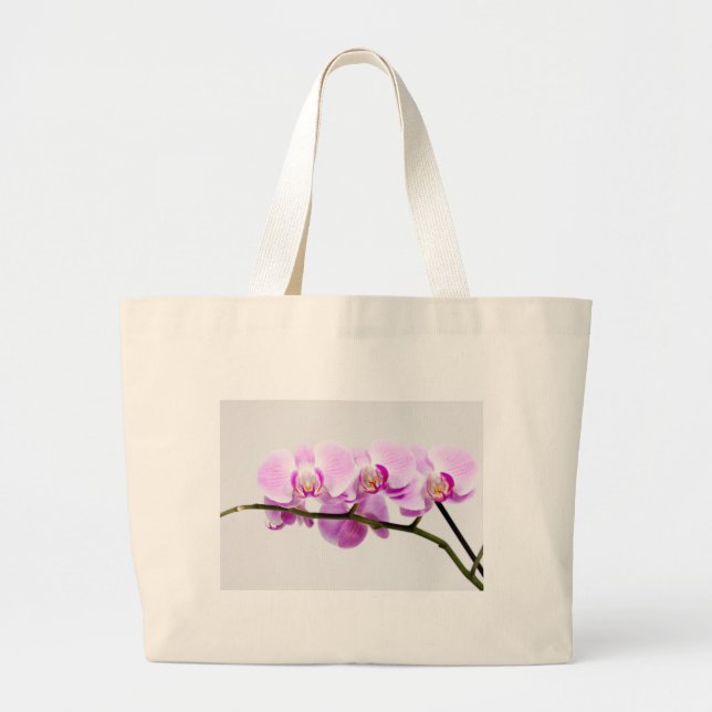 Orchidee Jumbo Stoffbeutel (Vorne)