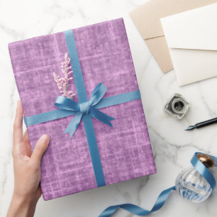Orchidee Lila Leinen Geschenkpapier