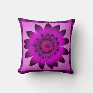 Orchidee Magenta Blumen Kunstwerk - Kissen