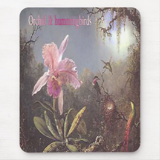 Orchidee-n-Kolibris mousepad (Vorne)