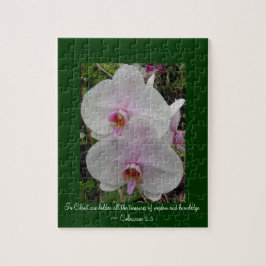Orchidee - rosa Blüte (Colossians 2: 3) Puzzle