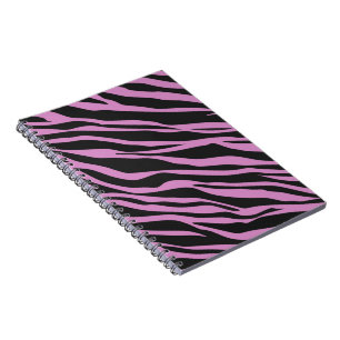 Orchidee Rosa Zebra gestreift Notizblock