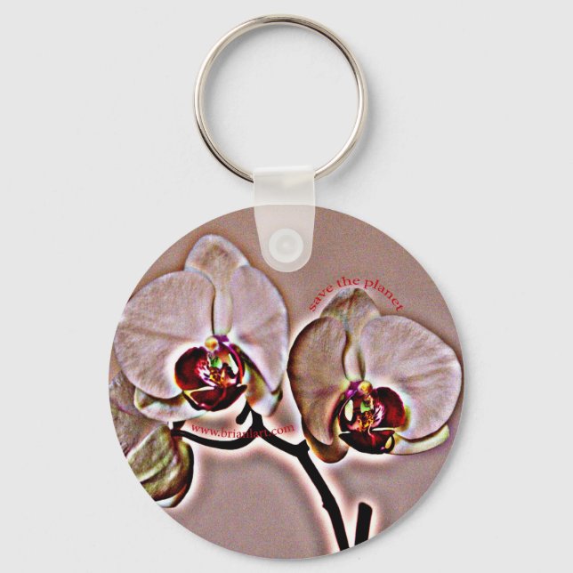 Orchidee Schlüsselanhänger (Vorderseite)