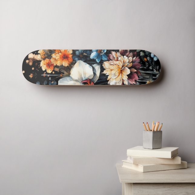 Orchidee Skateboard (Wandkunst (Horz))
