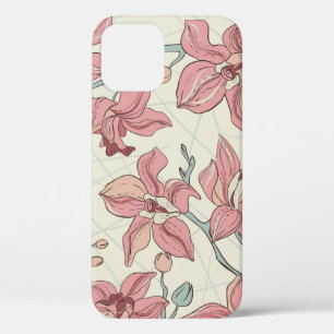 Orchidee Vintage-Muster: Elegantes Papier Case-Mate iPhone Hülle