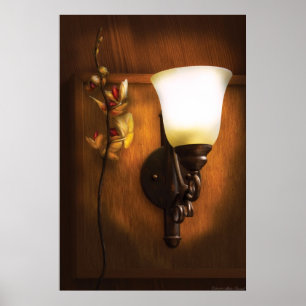 Orchidee - Von einer nahen Lampe Poster