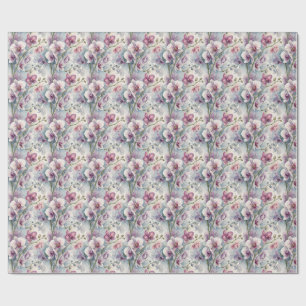 Orchideen-Aquarell-Geschenkpapier Geschenkpapier