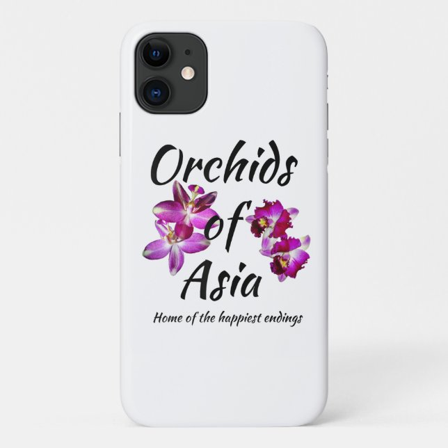 Orchideen Asiens Case-Mate iPhone Hülle (Rückseite)