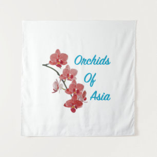 Orchideen Asiens Day Spa Wandteppich