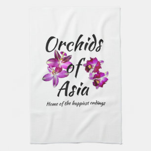 Orchideen Asiens Geschirrtuch