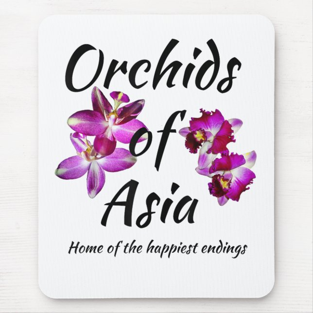 Orchideen Asiens Mousepad (Vorne)