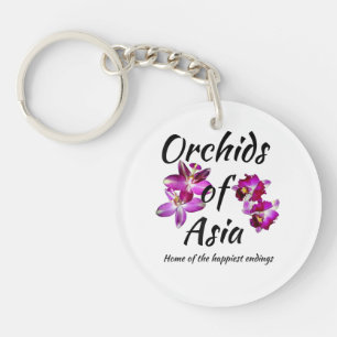 Orchideen Asiens Schlüsselanhänger