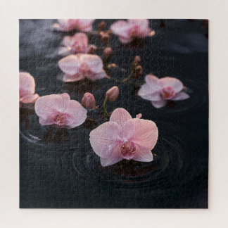 Orchideen auf Still Wasser Puzzle