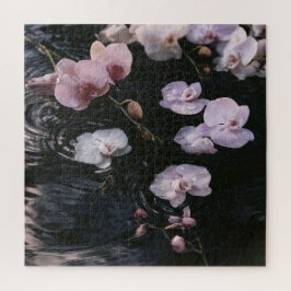 Orchideen auf Still Wasser Puzzle