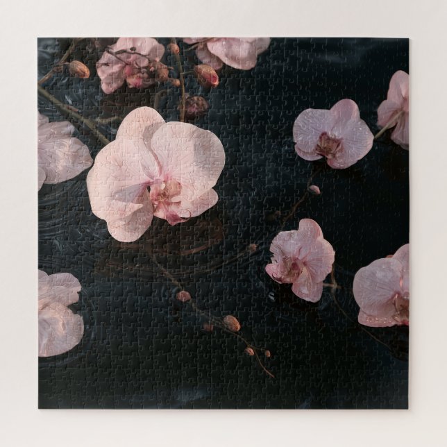 Orchideen auf stillen Gewässern Puzzle (Vertikal)