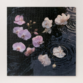Orchideen auf Stillwasser Puzzle