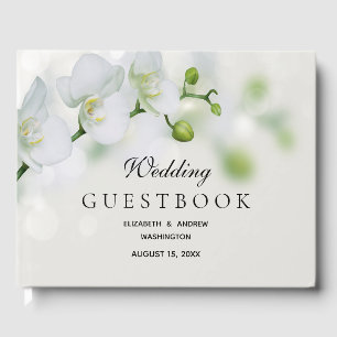Orchideen-Blume-Hochzeit Gästebuch