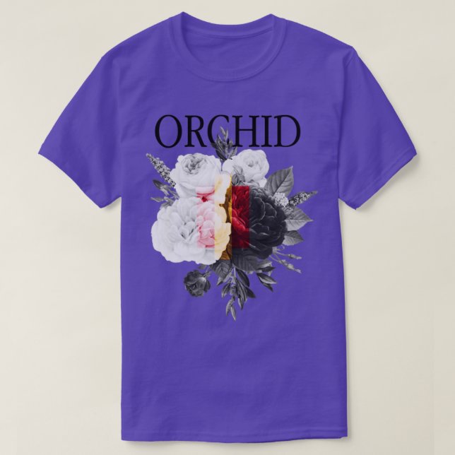 Orchideen-Blume T-Shirt (Design vorne)
