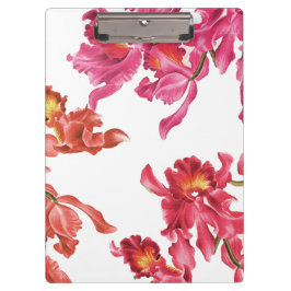 Orchideen-Blumen-Klemmbrett Klemmbrett