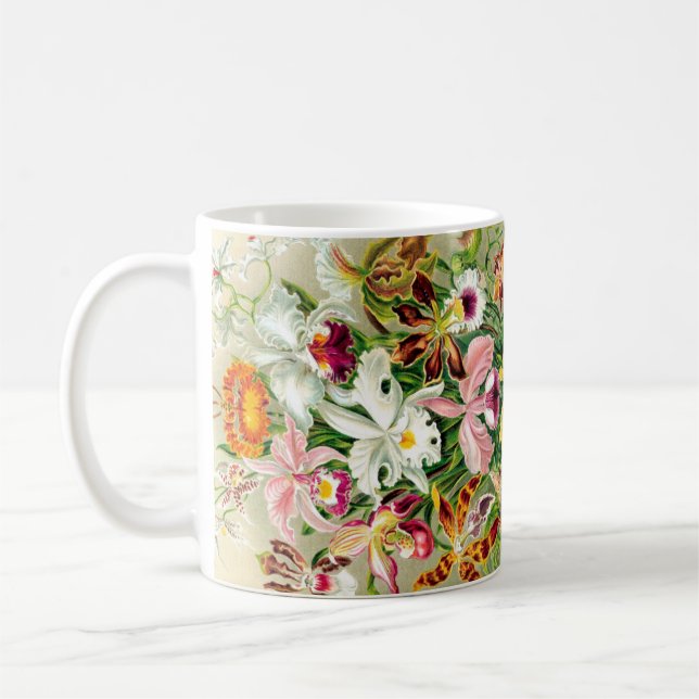 Orchideen-Blumen-Tasse Tasse (Links)