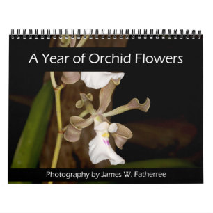Orchideen-Blumen-Wandkalender von J. Fatherree Kalender