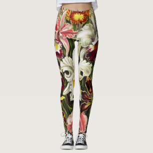 Orchideen Denusblumen Ernst Haeckel Leggings