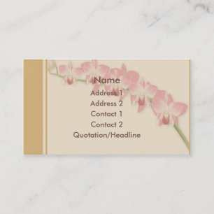 Orchideen-Gewohnheits-Visitenkarte KRW schöne Visitenkarte