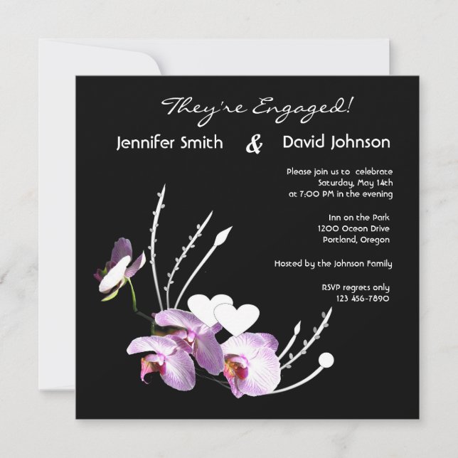 Orchideen Ikebana Ermunterung Ankündigung (Vorderseite)