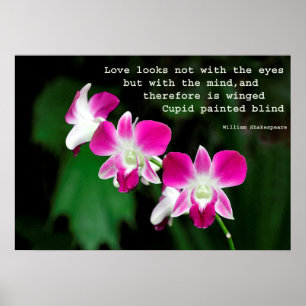 Orchideen in Aquarell Poster