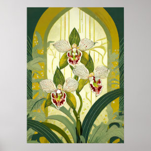 Orchideen Kunst V25 Poster